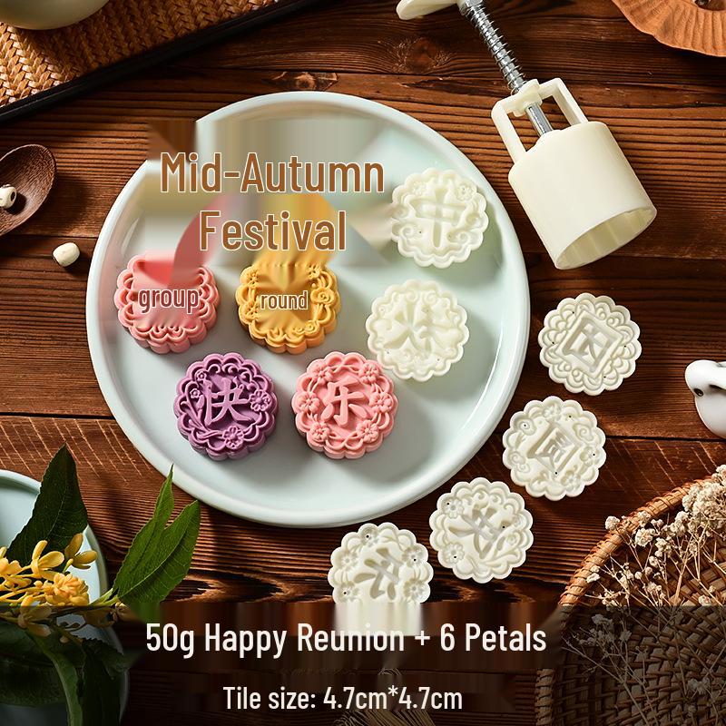 Mid-Autumn Mooncake Mold Stamp Tool for Ice Skin Mung Bean Pastry