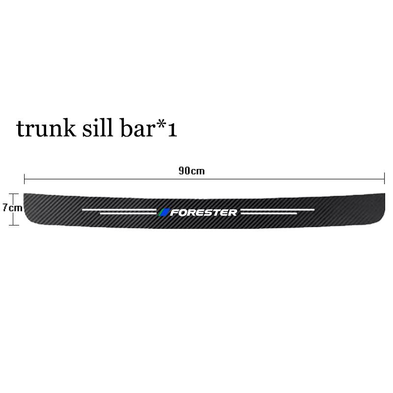 Car Door Threshold Sill Trunk Bumper Pedal Anti Scratch Waterproof Protector Decal Stickers Cover For Subaru FORESTER Women Men