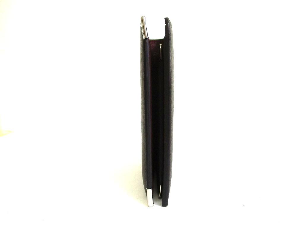 Authentic Cartier Must de Cartier Black Leather Bifold Bill Wallet Purse #b279  Seller refurbished