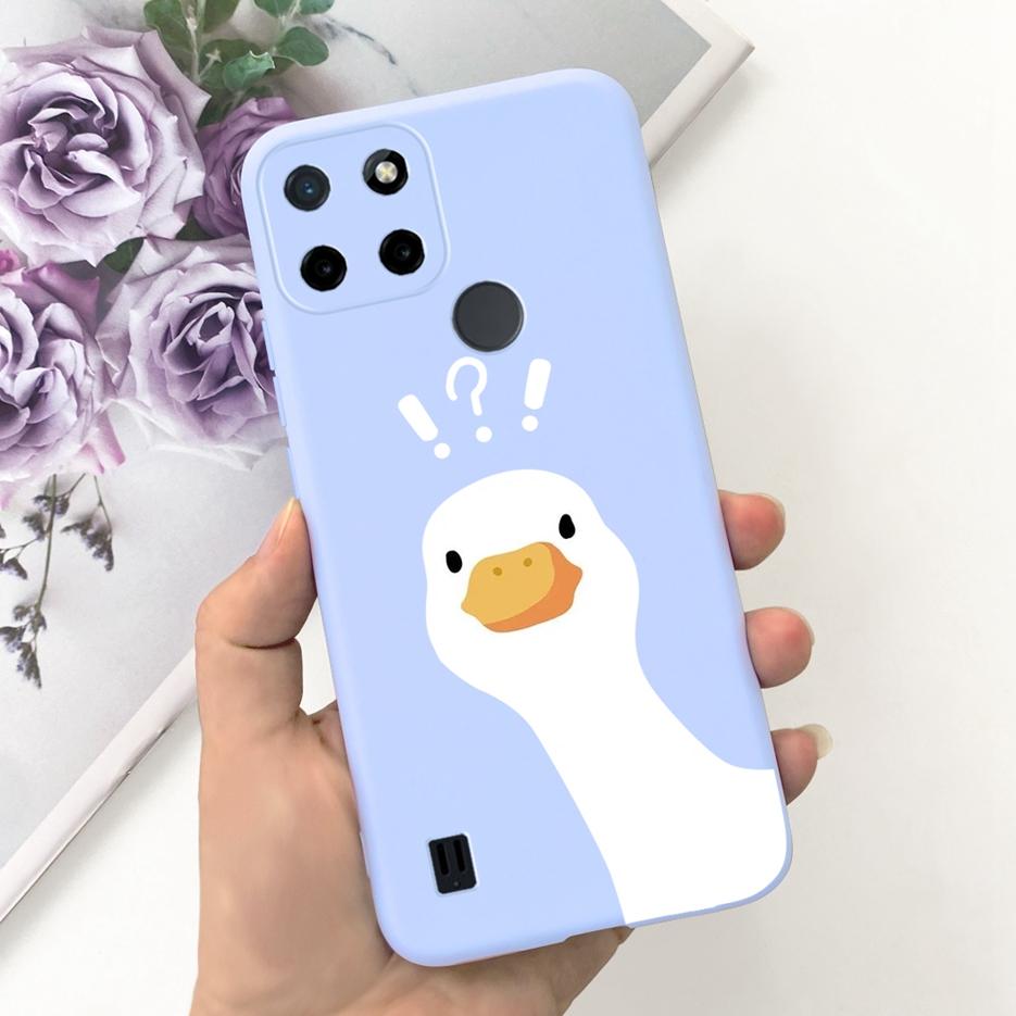 For Realme C21Y Case Realme C25Y Stylish Candy Painted Cover Soft Silicone Phone Case For Realme C21 C 21 Y C25Y RealmeC21 Shell