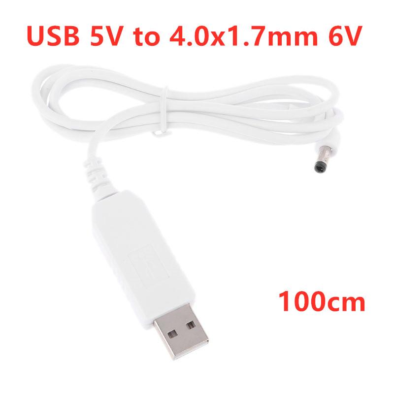 USB To DC Power Charging Cable 4.0x1.7mm Plug 5V 1A 6V 12V Power Charging Cable for PSP 1000/2000/3000 for Speaker Router LED