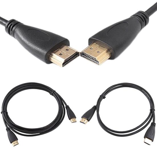 0.5/1/2M Gullbelagt Tilkobling HDMI-kompatibel Kabel V1.4 Høy Klarhet 1080P for LCD DVD HDTV Samsung PS3