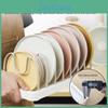 Rack Lids Countertop Pot Dish Rack Pan Lids Organizer With Adjustable Compartments For Bakeware And Dinner Plates Cabinet Kitchen Counter