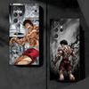 Baki the Grappler Anime Soft Phone Case for Samsung Galaxy S26 S25 Edge S24 Ultra S23 Plus S22 S21 FE S20 Black Cover Back Shell