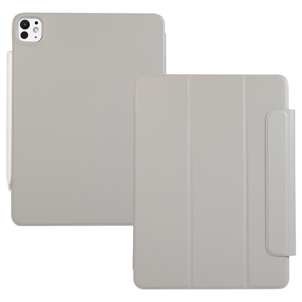 For iPad Pro 13 (2024) Case PU Leather Tablet Protective Cover Magnetic Clasp Stand