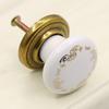 Round Door Knobs Handmade Ceramic Vintage Look Small Furniture Handles For Bedside Tables Bookcase