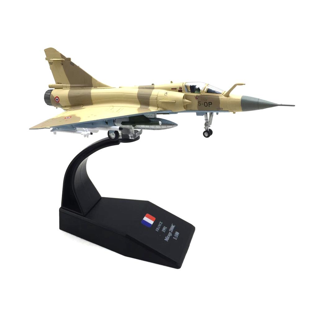 1/100 Scale Fighter French Air Force Mirage 2000 Models Aircraft Adult Children Toys for Display Show