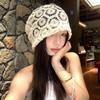 Handmade Crochet Hollow Bag Head Hat Women's Summer Thin Breathable Face Small Fresh Sweet Cold Hat