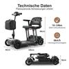 Sweetrich Air Traveller Electric Mobility Scooter for Seniors, 24V 20AH Battery, 180W Motor, 6km/h Maximum, 25km Range.