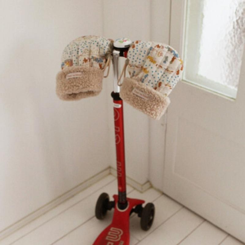 1 Paio di Guanti Morbidi Foderati per Monopattino da Bambino Invernali Caldi Manopole Guanti per Bicicletta Equilibrio Bambini Antigelo Manicotti da Equitazione