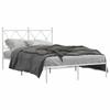 VidaXL Cadre de lit métal sans matelas et tête de lit blanc 120x190 cm 376548