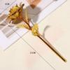 Exquisite Golden Rose Gold Red Artificial Rose Flowers Fashion Rose Bouquet  Valentine's Day Gifts
