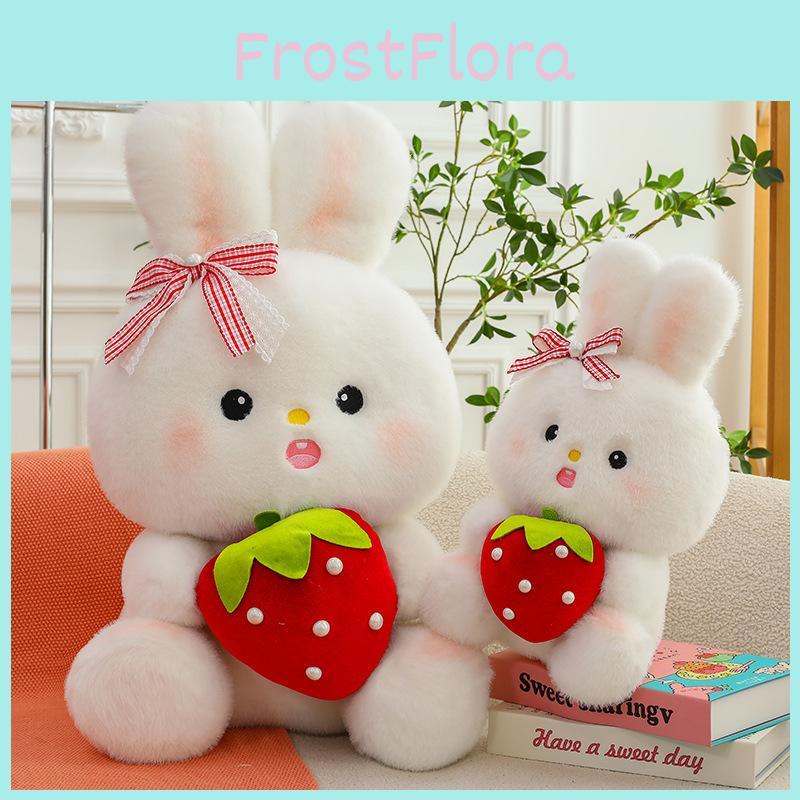 Adorable Bunny Strawberry Plush Toy Cute Ornaments And Pillow Gift Girls For