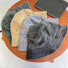 Einfarbiger Eimerhut Gewaschener Denim Booniehut Modischer Fischerhut Outdoor Freizeit