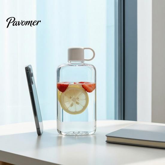 Leak Proof Travel Jug Portable Tritan Flat Water Bottle, Lightweight Slim Design, Large Friendly Kettle Capacity Leakproof Kettle, for Outdoor Hiking