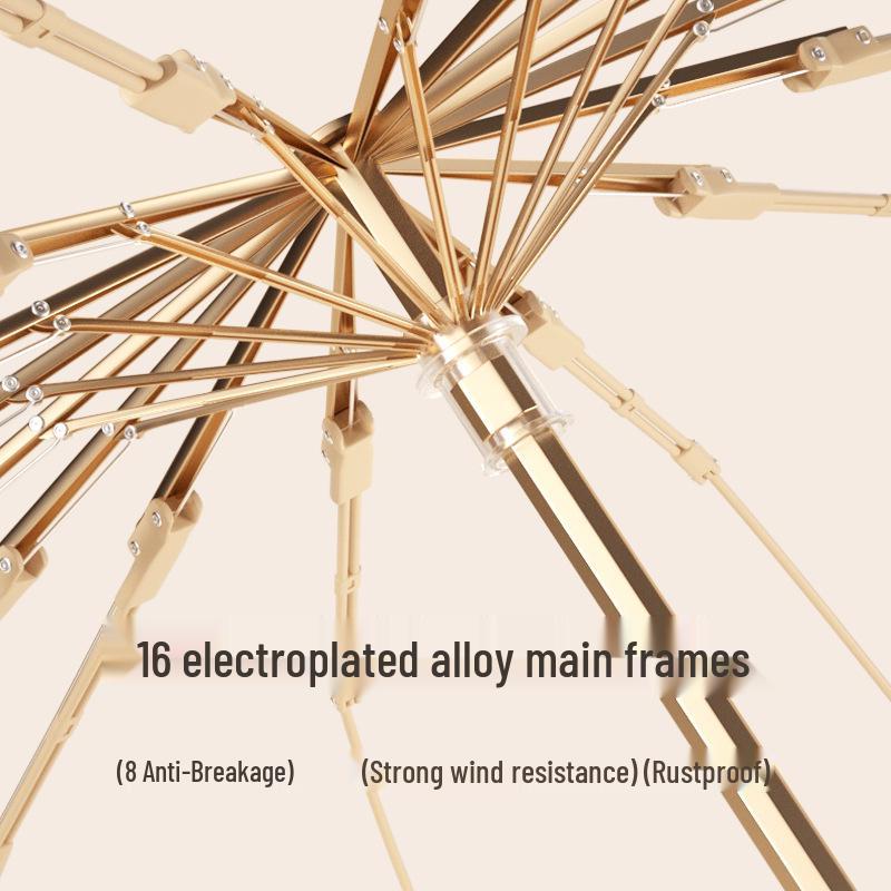 Personalized Solid Color Dual-Use Sun & Rain Vinyl Umbrella - Portable, Durable Sunshade for Students