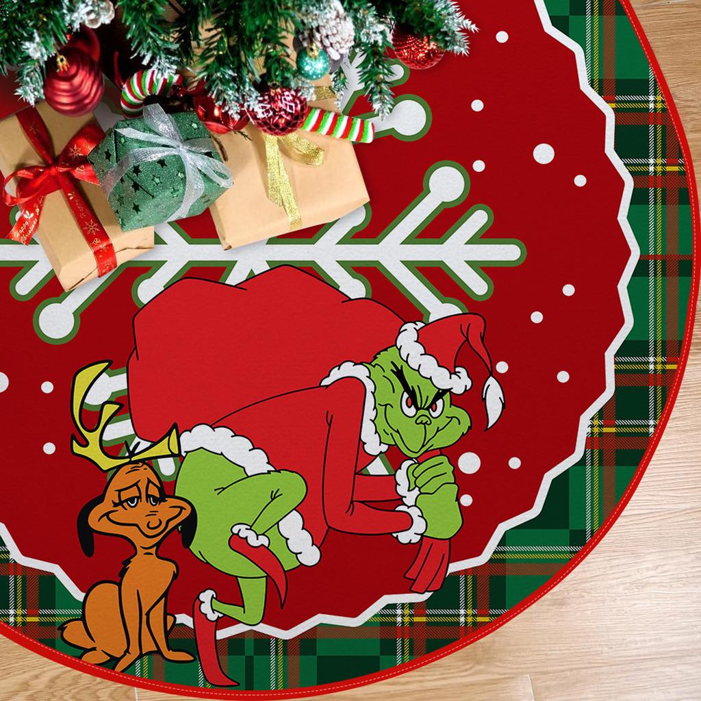 Ozdoba na choinkę dolna spódnica choinkowa obwód choinki nadruk kreskówkowy