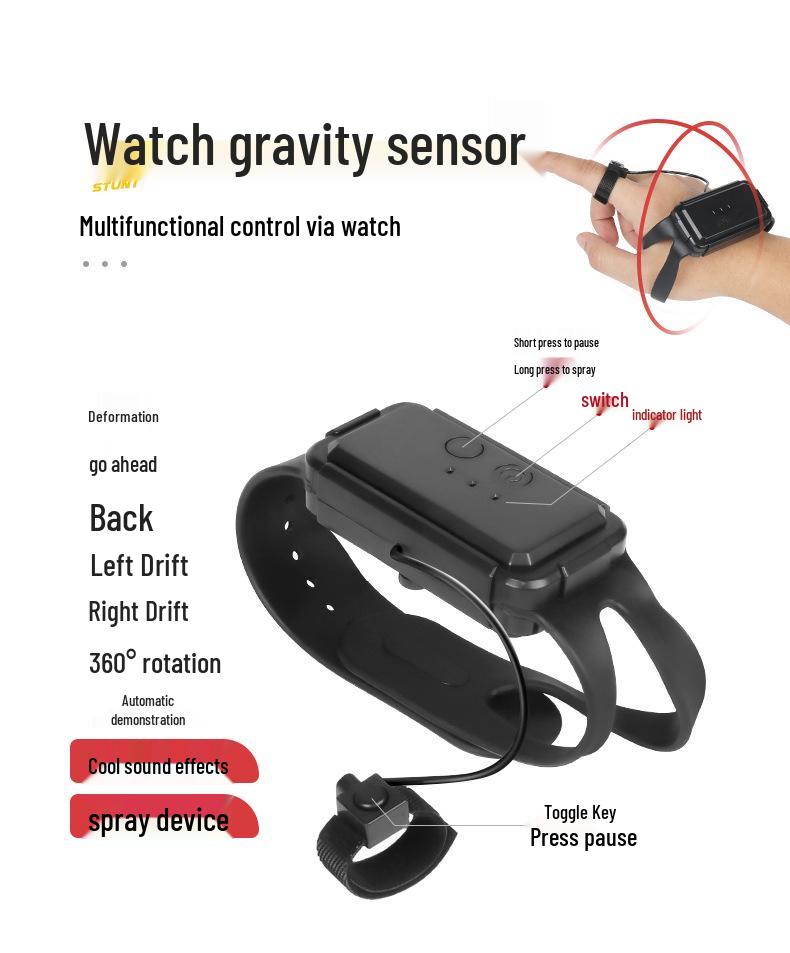 Gesture-Controlled Stunt Light Spray Off-Road Remote Car - Kids' Electric Climbing Toy
