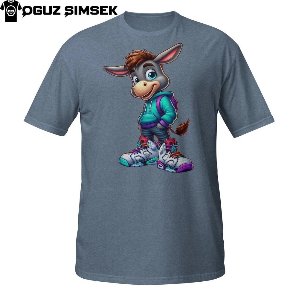 

Urban Donkey Character Shirt – Cool Cartoon Animal Hip Hop Style Tee L