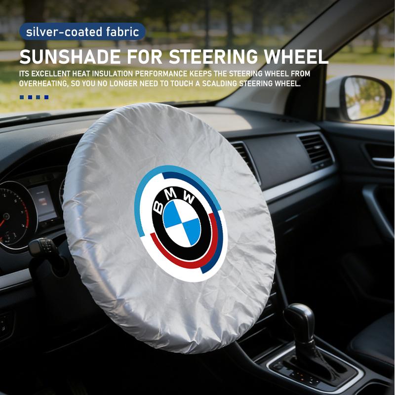 Foldable Car Steering Wheel Sun Shade Sun Protection Anti-uv Sunscreen For BMW M3 M5 E36 E39 E46 E60 E61 E64 E70 E71 E80 E85 E87
