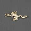 Creative Small Leaping Frog Statue Frog Solid Brass Miniatures Figurines Animal Handicrafts Tea Pet Car Keychain