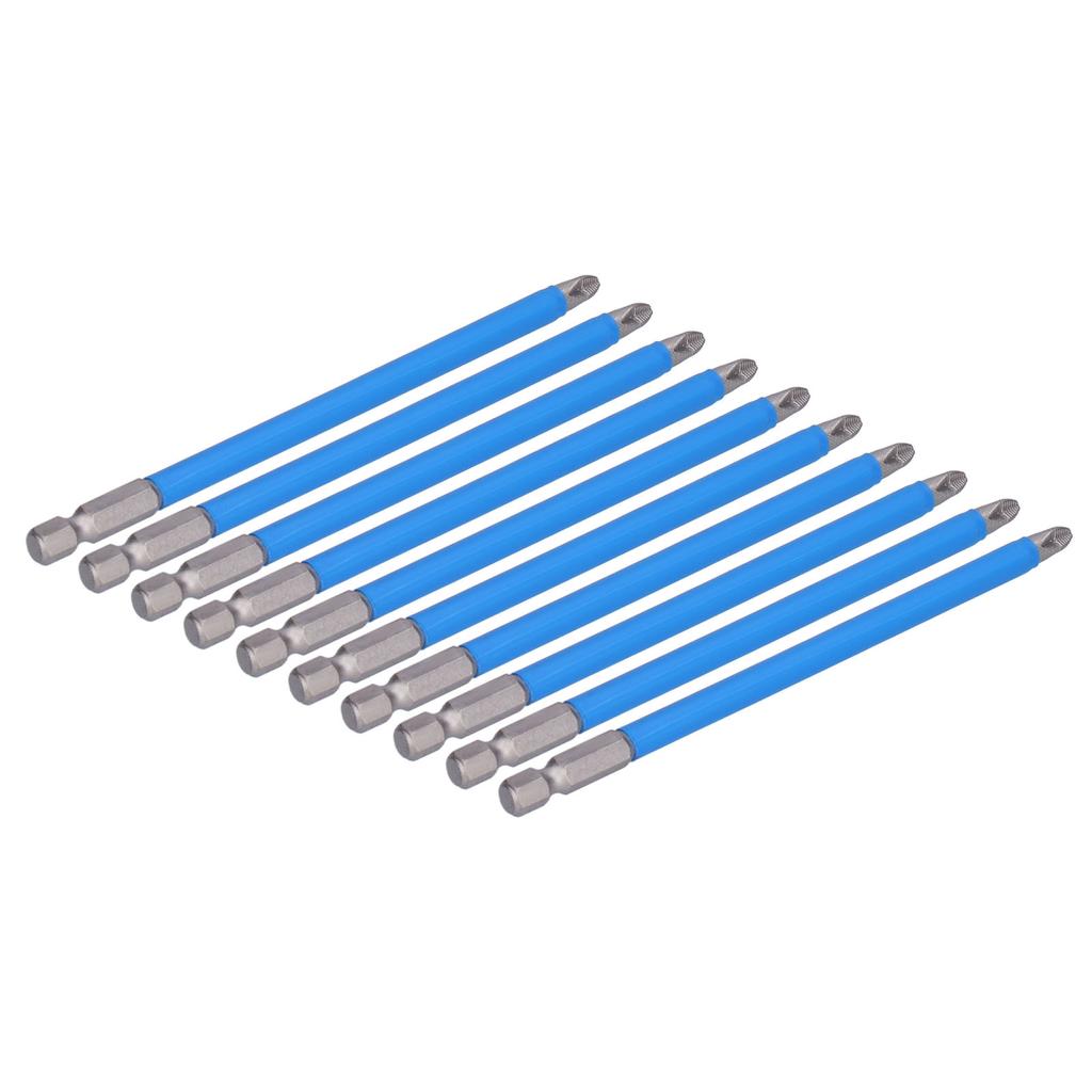 10Pcs Batch Heads Impact Resistant Electric Magnetic Drill Screwdriver Bit Kit Repair Tools