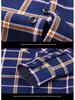 Men's Double-Sided Fleece-Lined Long-Sleeve Shirt for Autumn and Winter