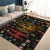 Tappeto Area Gioco Cartoon 3D F-Freddy Grande, Tappeto per Soggiorno Camera da Letto Divano Zerbino Decorazione, Tappetino Antiscivolo per Bambini