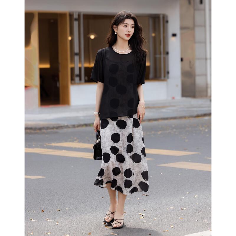Demana Polka Dot Two-Piece Dress Set