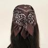 Fashion Bohemian Print Bandana Hair Bands for Women Turban Headband Square Scarf Handkerchief Hair Accessories Bonnet Hijab