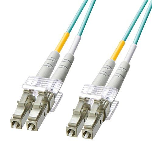 Sanwa Supply OM3 Fiber Optic Cable, LC Connector to LC Connector, 5m, HKB-OM3LCLC-05L