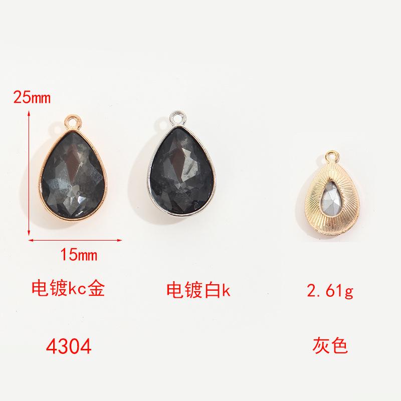 Simple Collarbone Chain Bracelet Alloy Diy Accessories Versatile Handmade Water Drop Pendant Diy Accessories