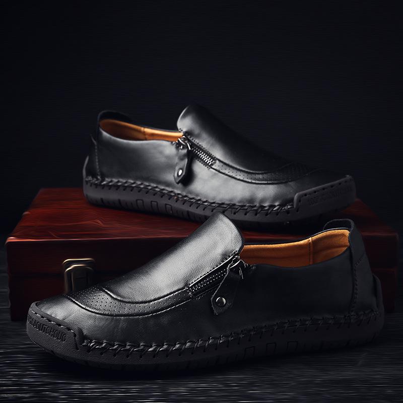 Men's Leather Casual Shoes Large Size Men's Shoes Light Luxury Leather Shoes Men's Business High-end Men's Shoes