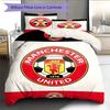 Set cu cuvertură și fețe de pernă Man Utd Decor Acasă Cadou de Ziua de Naștere (1 * husă de pilotă + 2 * fețe de pernă, fără miez)