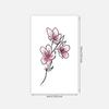 Small Fresh Flower Bouquet Tattoo Sticker With Good Appearance Niche Aesthetic Tattoo Sticker