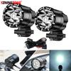 6 Led Chips Additional strobe LED Spotlight for Motorcycle 200W Motocross Flash led Headlights Fog Light for car ATV UTV 12V 24V