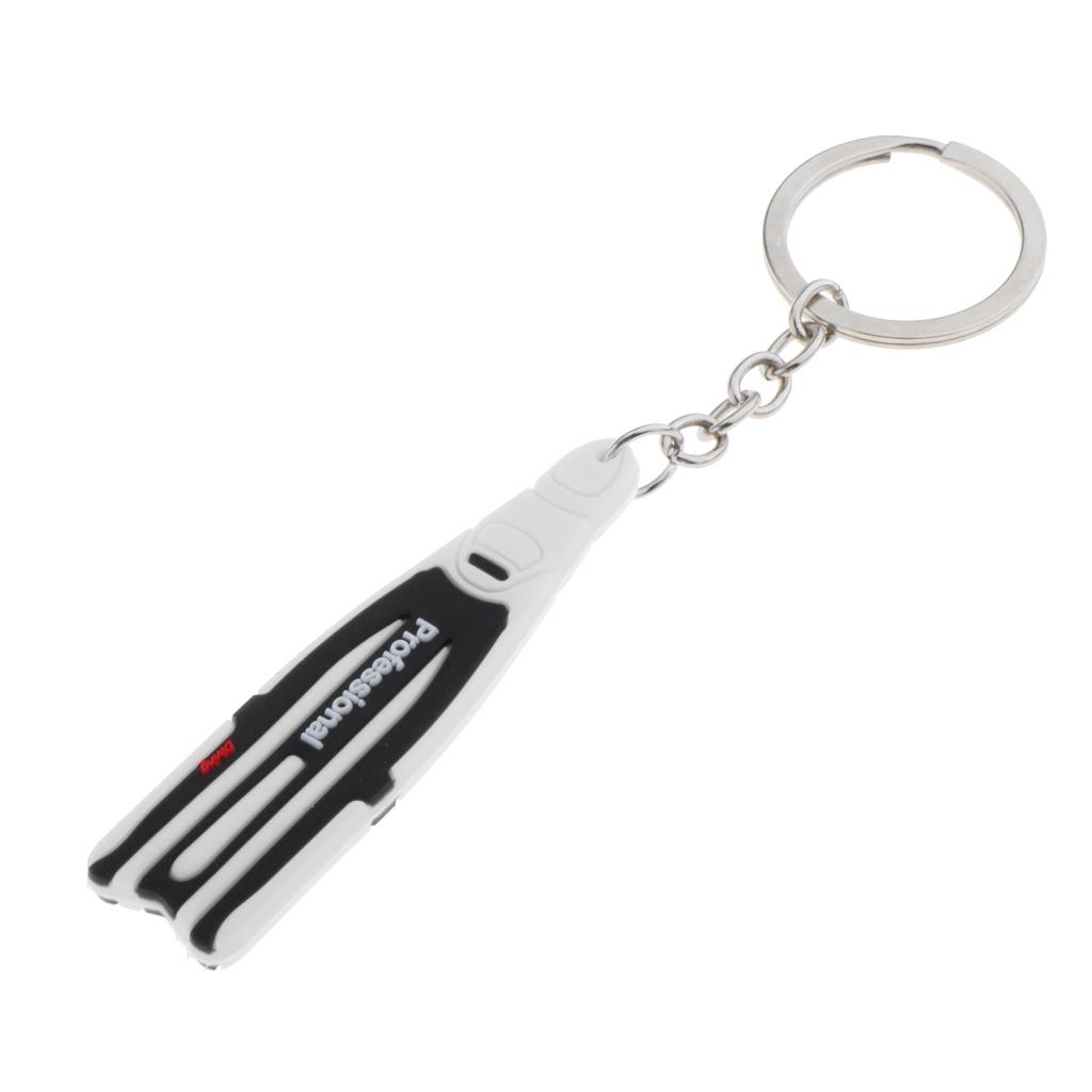 Novedad Mini Buceo Llavero Titular Buceo Flipper Llavero Blanco Blanco Novedad Mini Buceo Llavero Titular Buceo Flipper Llavero Blanco Blanco