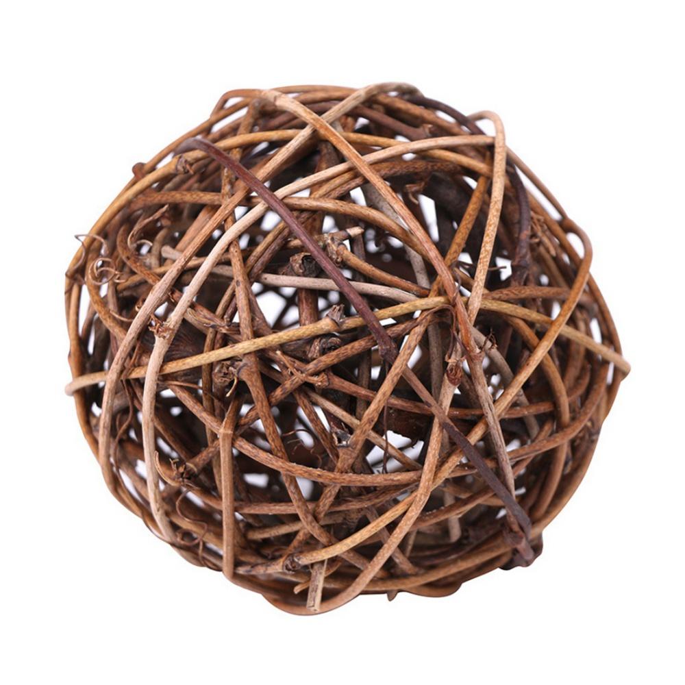 Wicker Takraw Ball Christmas Decorations Weaving Rattan Balls Crafts Xmas Layout Decorative For Bowls Decor 8/10/12/20cm
