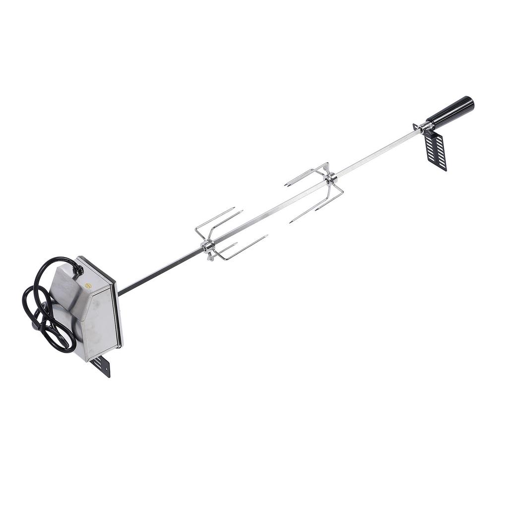 Grill Rotisserie Kit 33lb Load Bearing Easy Assembly Stable Rotating Rotisserie Motor Spit Rod Kit