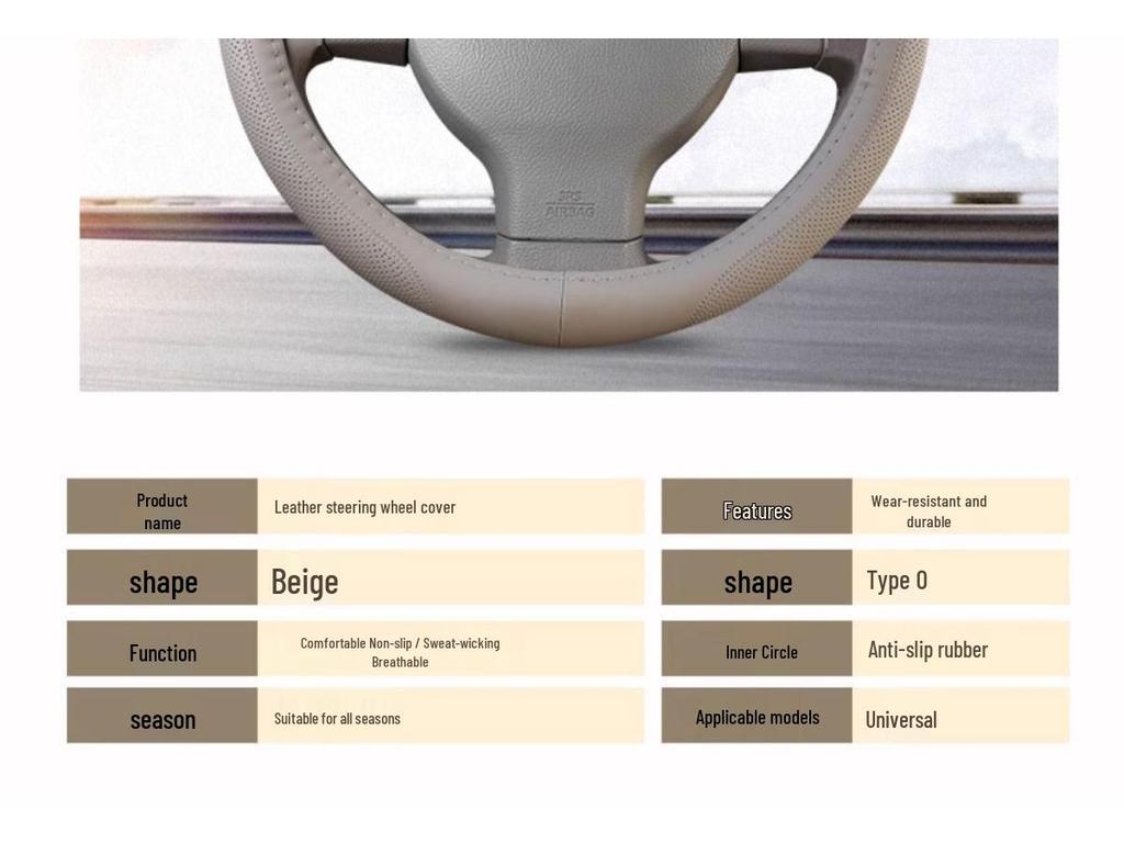 D0X Echte Lederlenkradabdeckung für Nissan Sylphy, Murano, Old Teana, Qashqai, Sunny, Livina, Tiida.