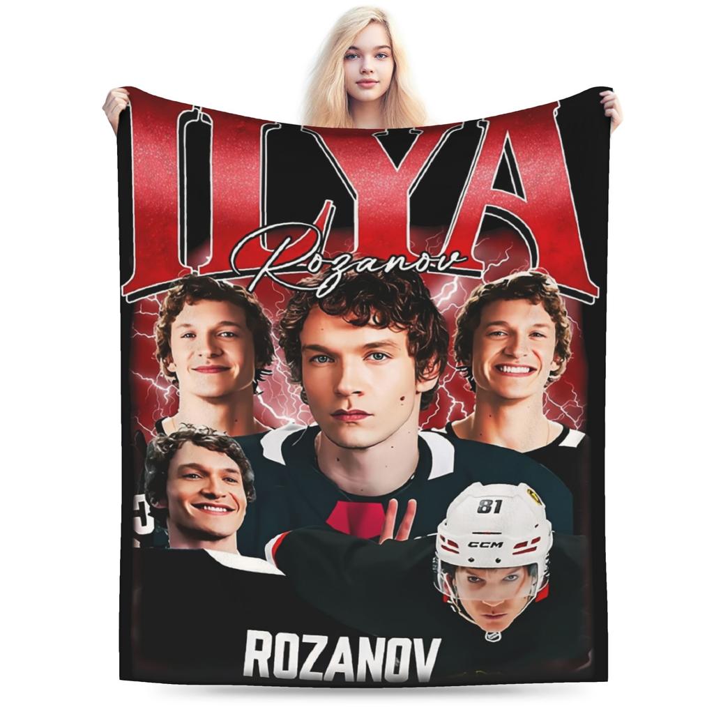 Comfortable Heated Rivalry Hollanov Sports Drama Shane Hollander Ilya Rozanov Blanket Blanket Throw Warm Flannel for Travel