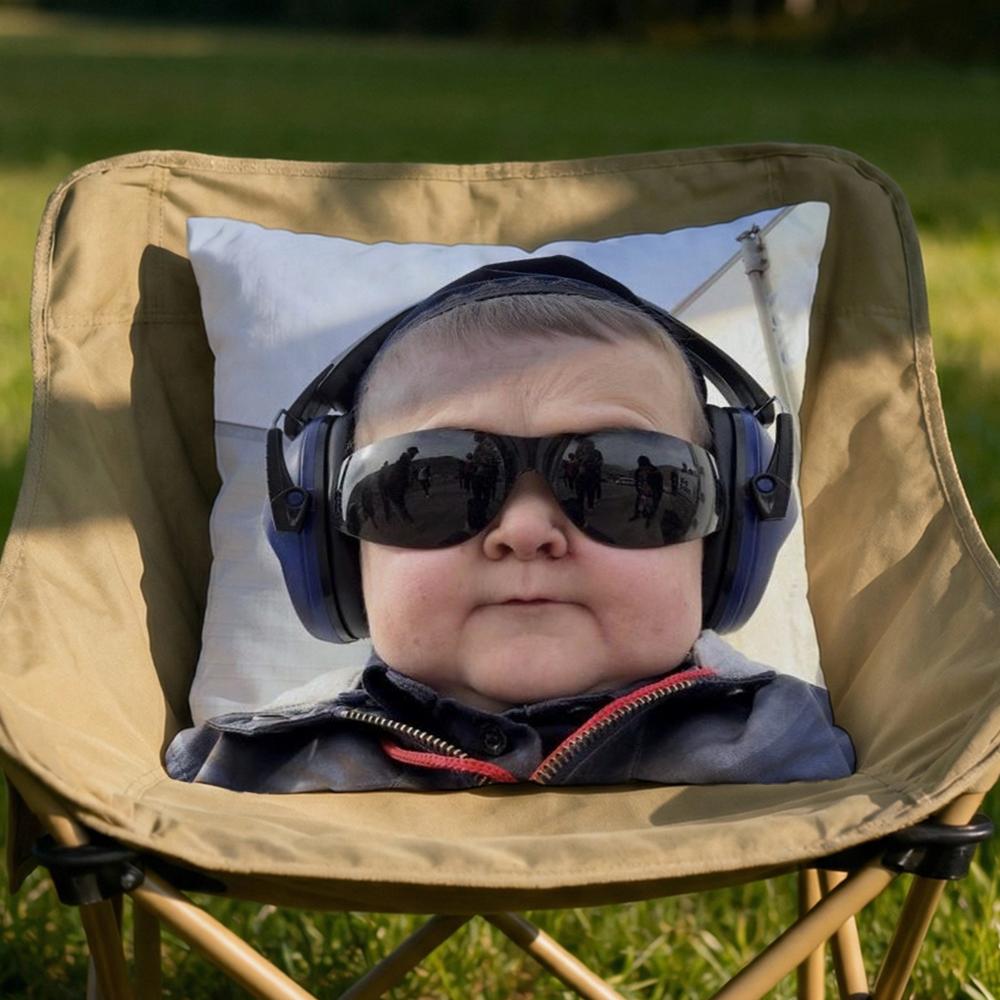 

Funny Hasbulla Cushion Cover Soft Reversible Durable Pillow Cover MultiScene Use for Home Car Daily Comfort 30x30cm