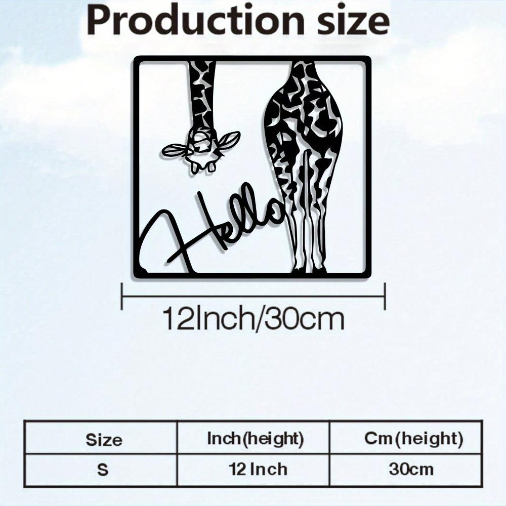 

Metal Giraffe Wall Art Outdoor Home Decor Animal Sculpture TY-101527-01