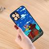 FuturamaEs Cartoon Phone Case Black Matte For IPhone 16ProMax 15 13 12 11 14 Pro Max Mini Plus SE2020 XS Max XR Cover