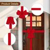 Cabinet Door Ribbon Bow Xmas Tree Red Ornament Decorative Festival Wrapping Decorations Front Door Bow for Christmas Tree