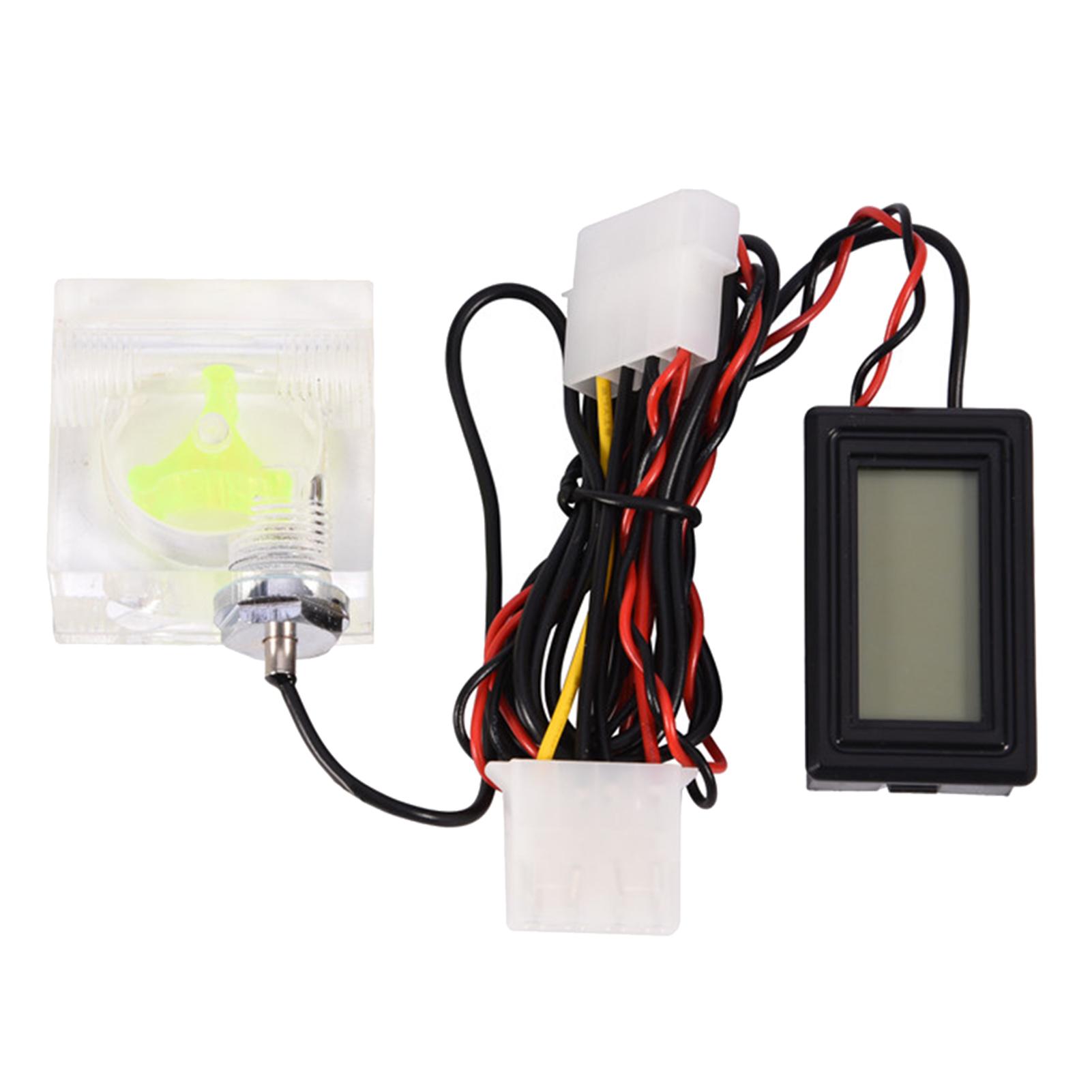 

ПК компьютер 3-ходовой расходомер цифровой термометр для системы водяного охлаждения комплект