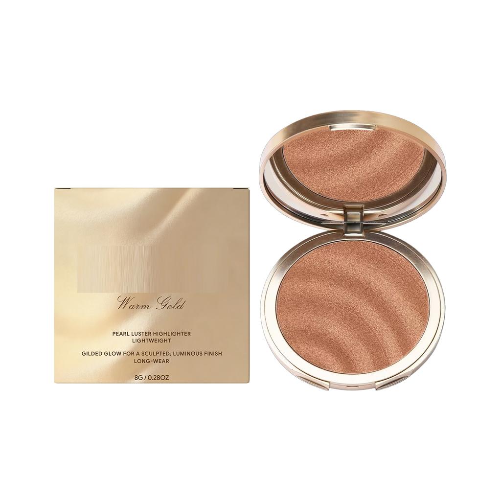 Highlighting Powder Compact, Enhancing Facial Glow, Creating A Refined Makeup Look, Highlighting, Beauty Tools