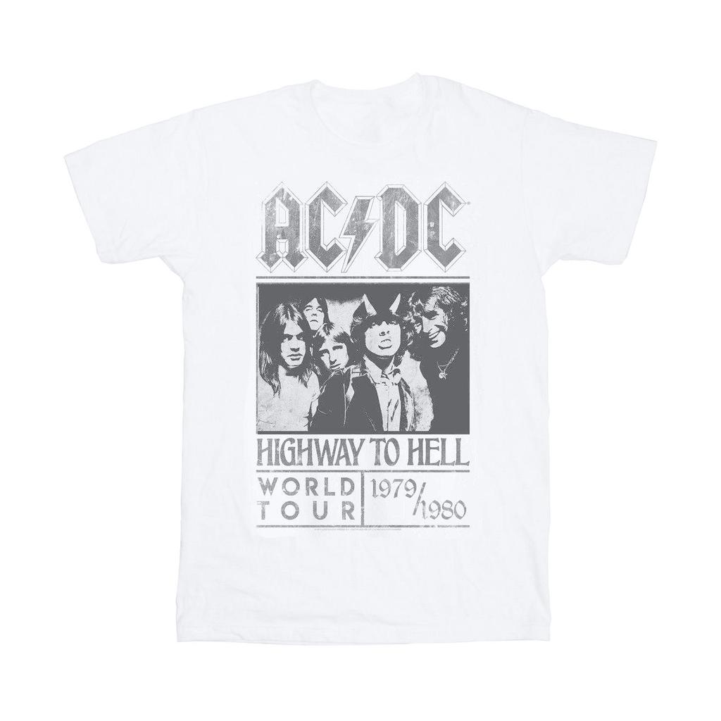 AC/DC Unisex Adult Highway To Hell Tour AC/DC Vintage T-Shirt