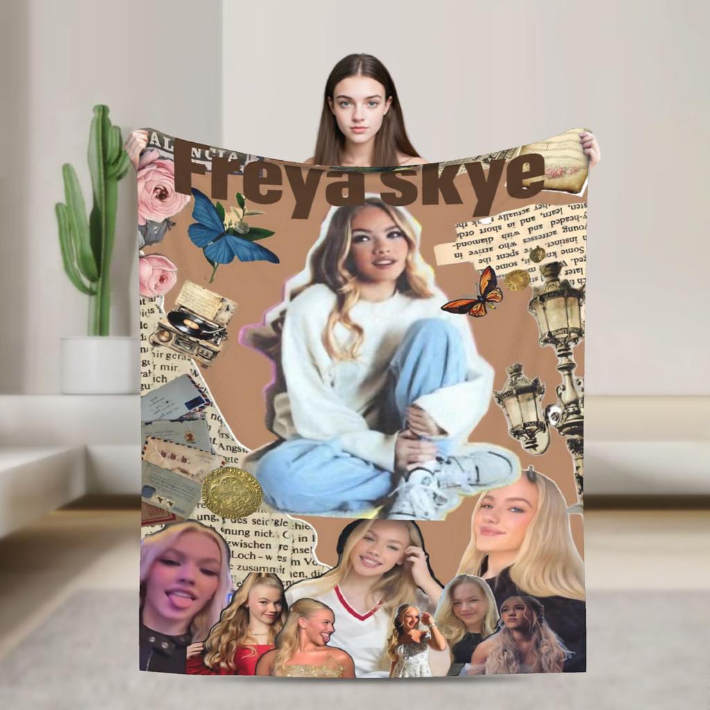Freya Skye Singer Tour 2026 Blanket Super Soft Warm Throw Blankets for Living Room 50x60 Inches Multiple Sizes Bedspread