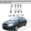 Door Handle Cover Replacement of Parts 2001 2010 For Toyota Corolla Vios Yaris Prius Axio Car ABS Chrome Accessories Plated
